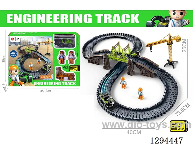 Electric Construction Track Toy in window box