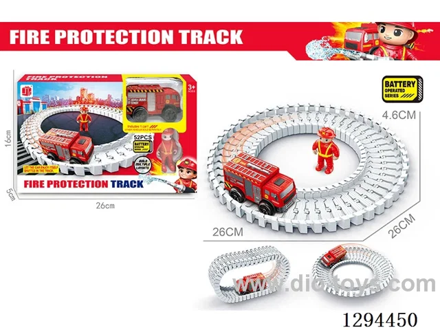 Electric Fire?fighting Track Toy in window box