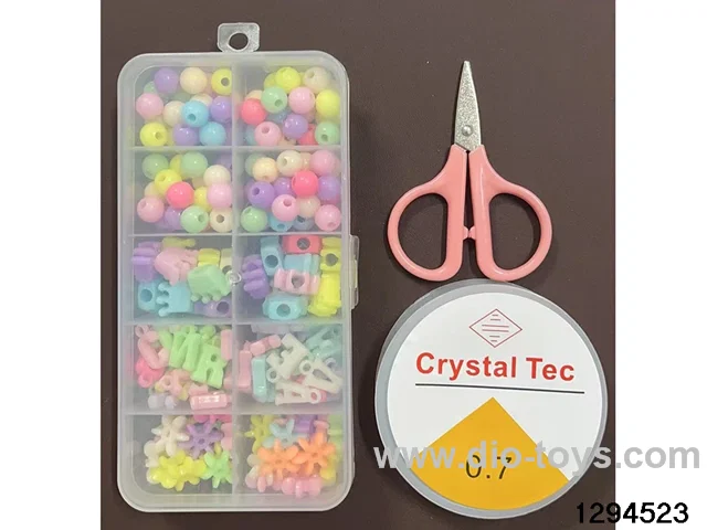 10-compartment beaded box (with scissors and thread box)