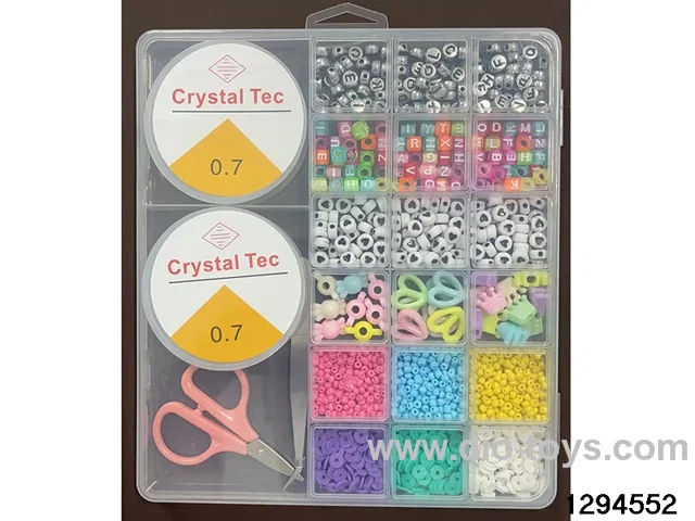 2 Large 20 Compartment Beaded Box (With fine beads)