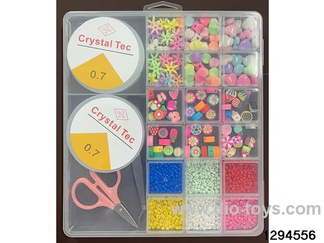 2 Large 20 Compartment Beaded Box (Large polymer clay + small beads)