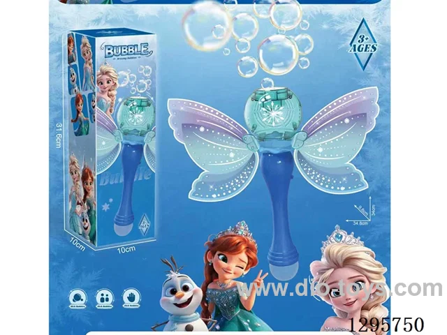 6-Hole Winged Frozen Electric Bubble Wand