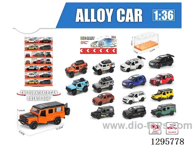 1:36 pull back alloy car