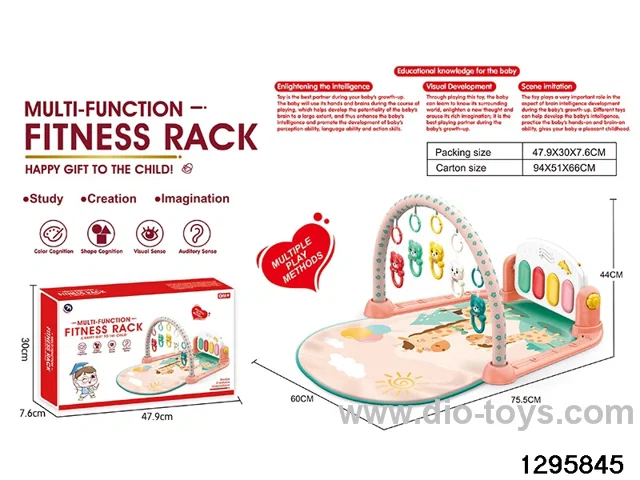 Baby piano gym play mat in color box