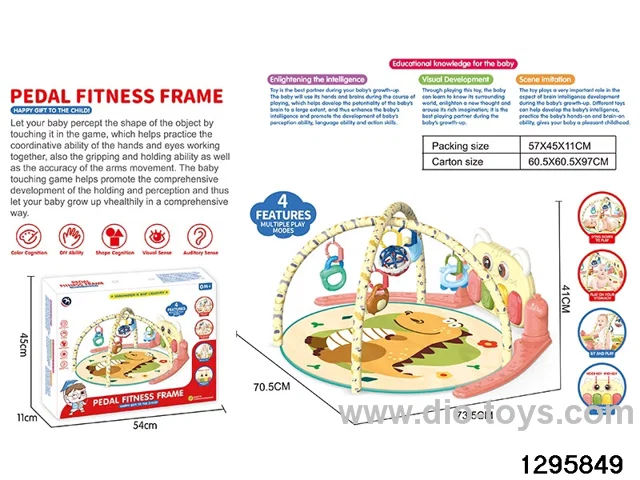 Baby piano gym play mat in color box
