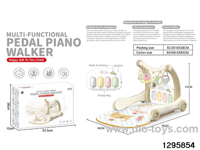 2 in 1 baby walker toy in color box