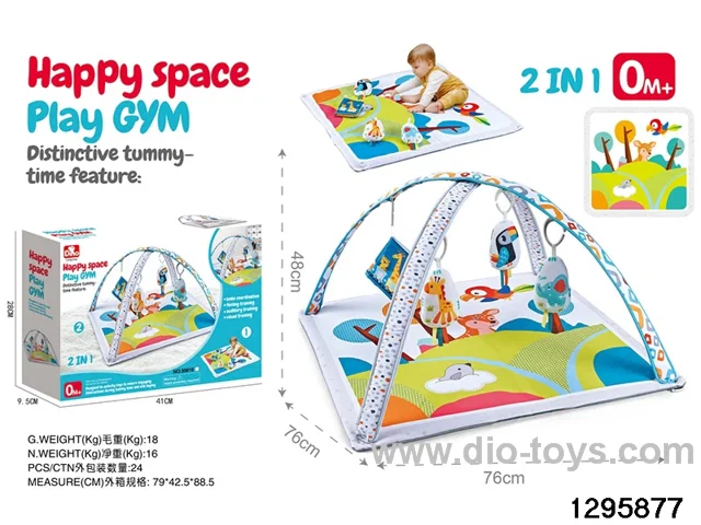 2-in-1 Baby Gym Mat in color box