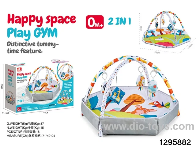 2-in-1 Baby Gym Mat in color box