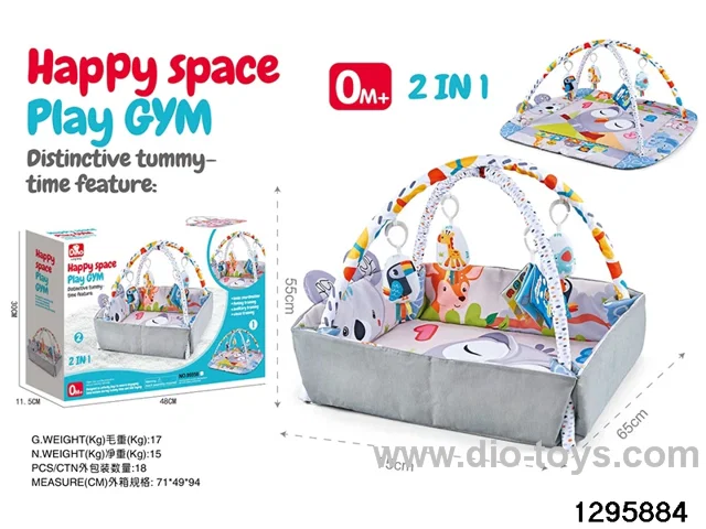 2-in-1 Baby Gym Mat in color box