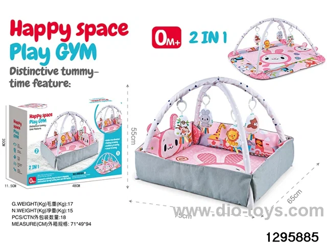 2-in-1 Baby Gym Mat in color box