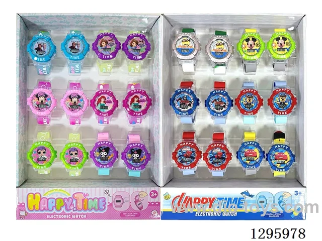12 Designs 12PCS Alloy Digital Watch W L/M