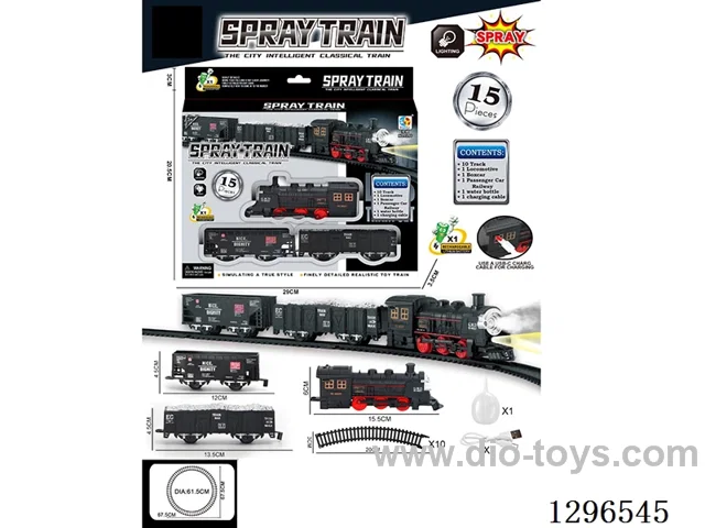 (included battery) Smart Electric Classic Track Train with Lights and spray