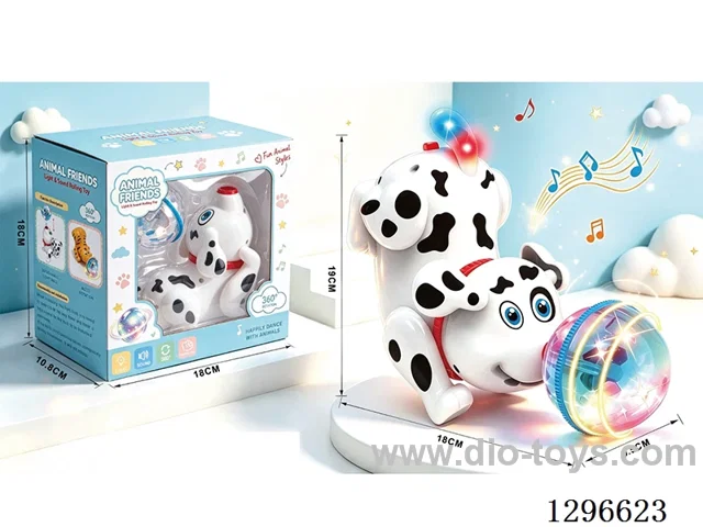 B/O Spinning Ball-Balancing Puppy W L/M