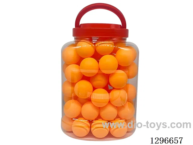 Yellow Ping Pong Balls, 60-count bucket, ABS