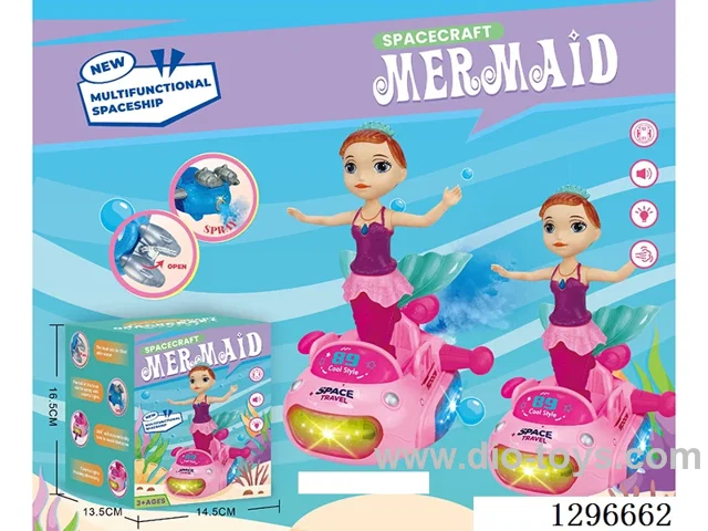 Airship Mermaid Spray Toy (not included batteries)