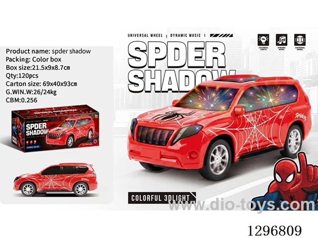 Spider-Man Electric Omnidirectional 3D Music Car