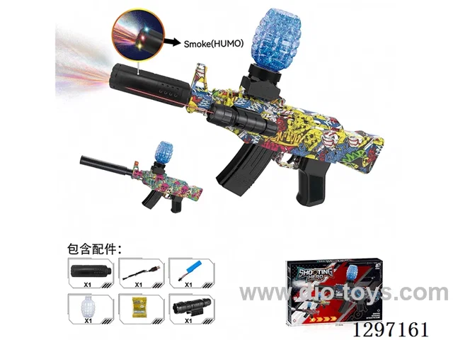 AK-47 Infrared Electric Water bullet Gun with light/spray included battery