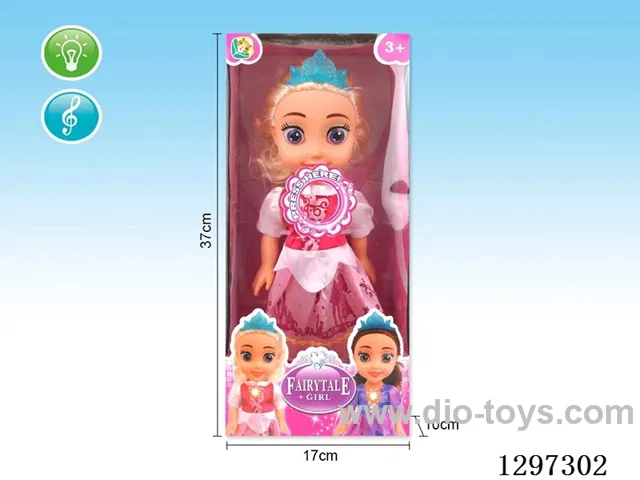 14-inch Articulated Joints doll (Lights, Spanish/English Music)included battery