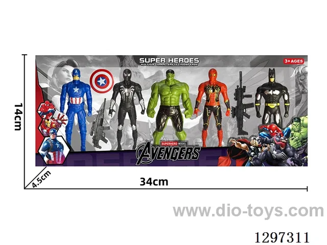 Avengers 5-Figure Gun Battle Set A