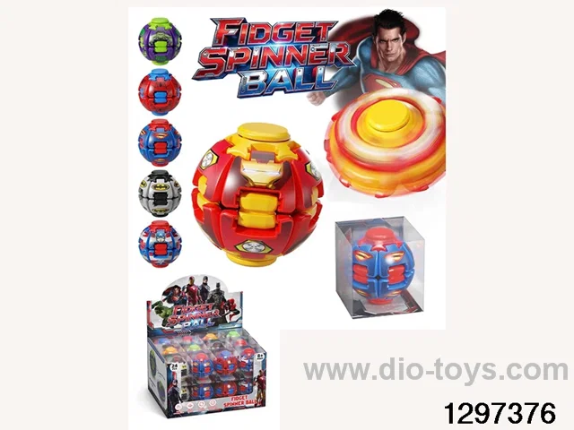 Fidget spinner ball toy in display box