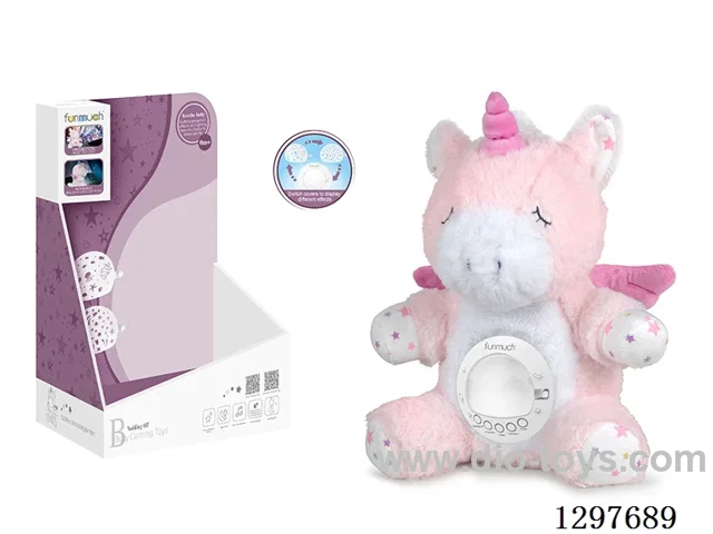 Soothing Nap Night Light & Projection Plush (Unicorn)