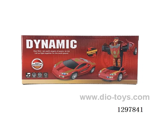 B/O Universal Iron Man Transforming Car W L/M
