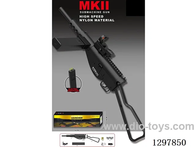 Ultra-High-Speed Nylon Version Sten MK11 Paintball Gun, Electric Version (Single Shot, Full Auto), Electric Magazine (Pre-loaded)