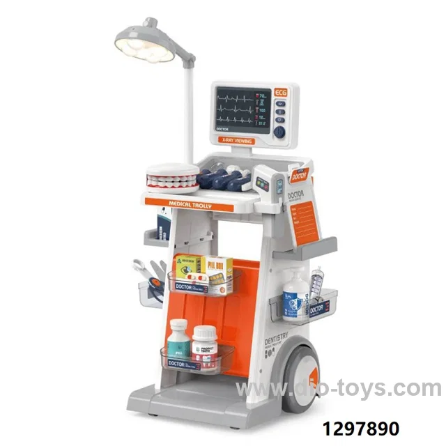 Dental medical cart set with lighting&sound in color box