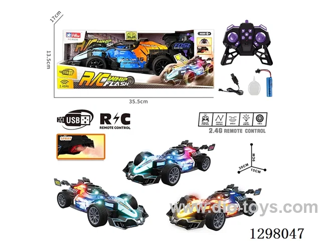 PVC F1 RC Race Car, Battery Included, 3 Colors