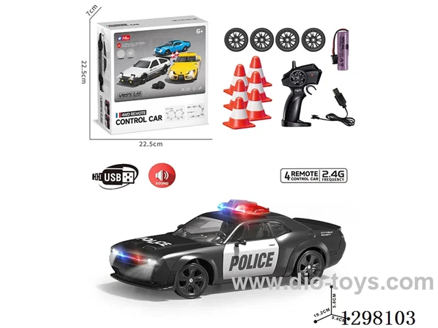 4WD Drift Police RC Car (Battery Included)