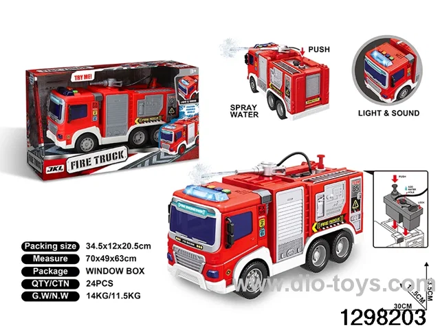 1:16 inertia fire truck in colour box