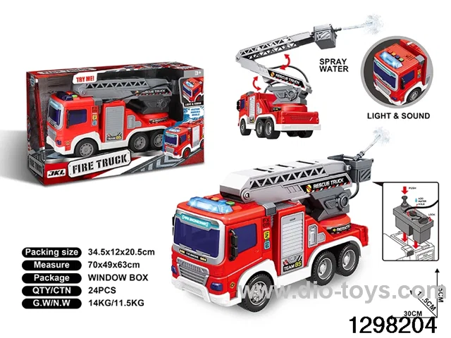 1:16 inertia fire truck in colour box