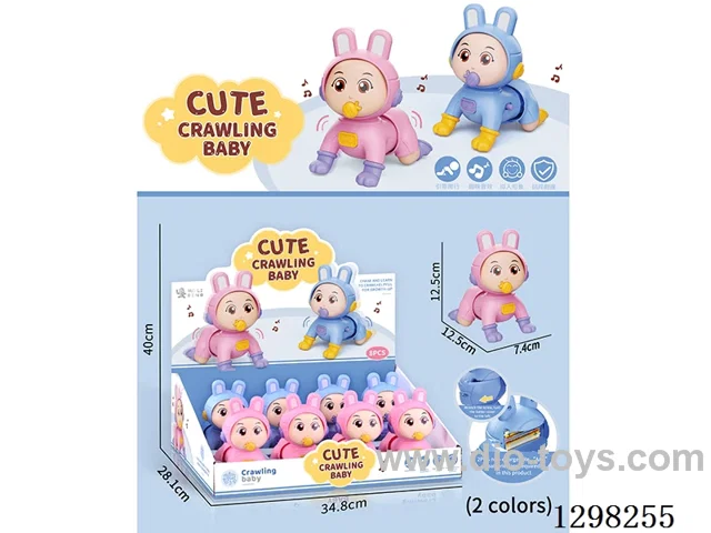 B/O Crawling Baby 8PCS 2 colors