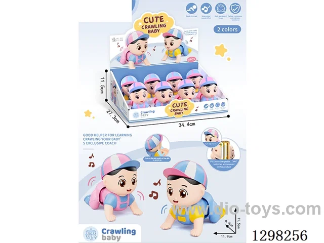 B/O Crawling Baby 8PCS 2 colors