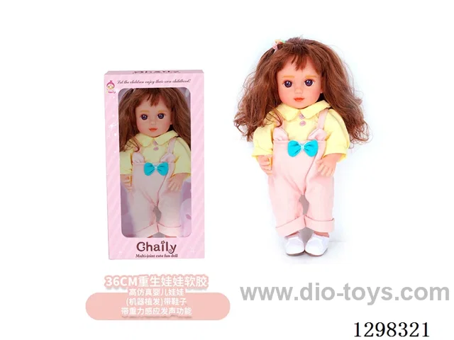14inches (real baby feel) reborn baby doll,  collectible art dolls with full softness body, poseable limb and lifelike details - Gravity-sensing sound function