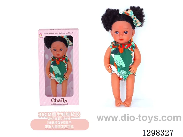 15 inches (real baby feel) reborn baby doll girl,  collectible art dolls with full softness body, poseable limb and lifelike details - Gravity-sensing sound function