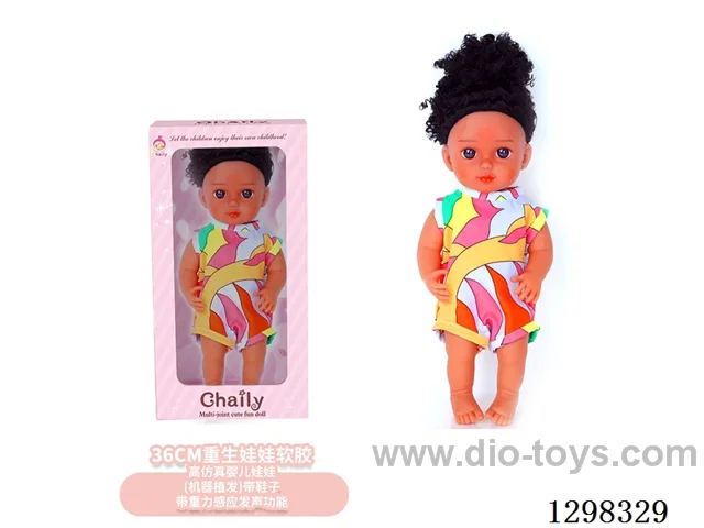 15 inches (real baby feel) reborn baby doll girl,  collectible art dolls with full softness body, poseable limb and lifelike details - Gravity-sensing sound function