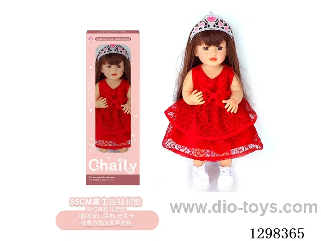 22 inches (real baby feel) reborn baby doll girl,  collectible art dolls with full softness body, poseable limb and lifelike details - Gravity-sensing sound function