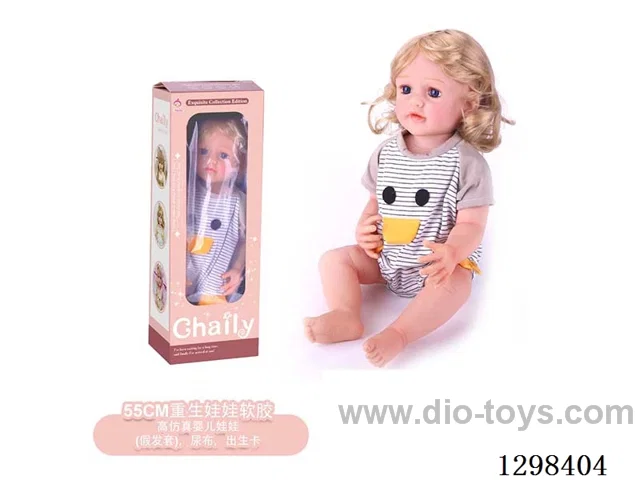 22 inches (real baby feel) reborn baby doll girl,  collectible art dolls with full softness body, poseable limb and lifelike details