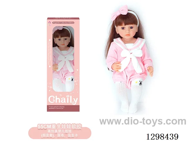 22 inches (real baby feel) reborn baby doll girl,  collectible art dolls with full softness body, poseable limb and lifelike details