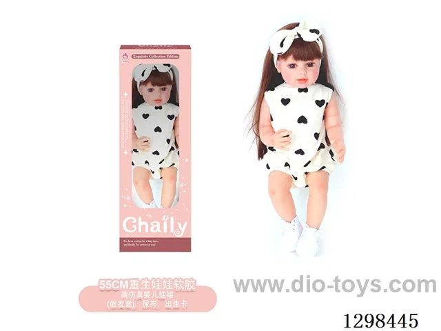 22 inches (real baby feel) reborn baby doll girl,  collectible art dolls with full softness body, poseable limb and lifelike details