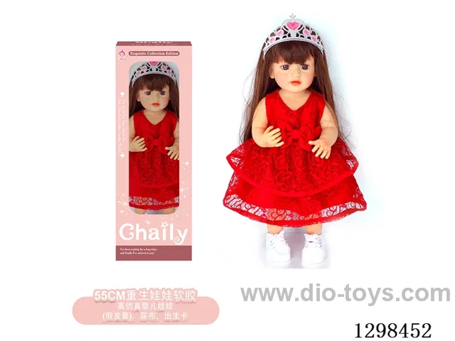 22 inches (real baby feel) reborn baby doll girl,  collectible art dolls with full softness body, poseable limb and lifelike details