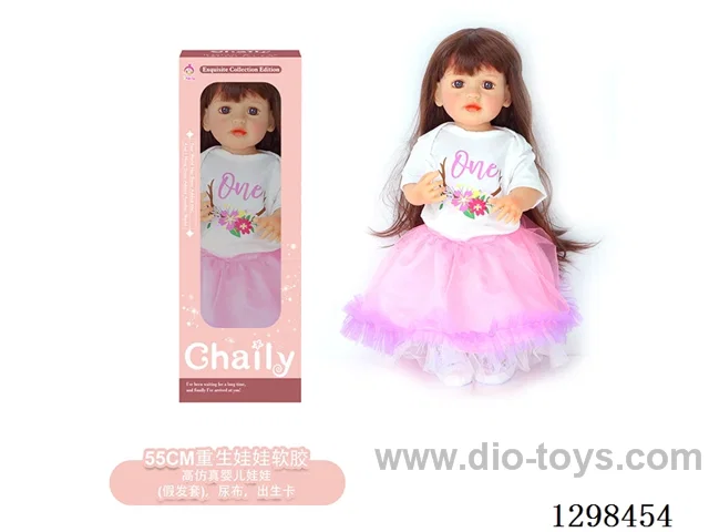 22 inches (real baby feel) reborn baby doll girl,  collectible art dolls with full softness body, poseable limb and lifelike details