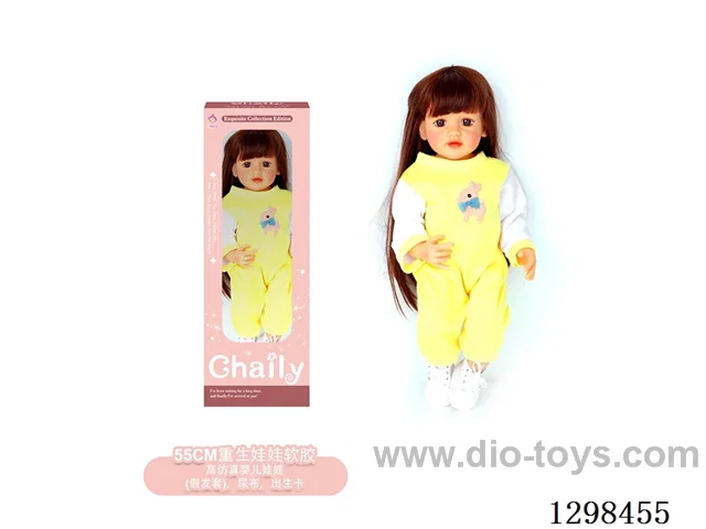 22 inches (real baby feel) reborn baby doll girl,  collectible art dolls with full softness body, poseable limb and lifelike details
