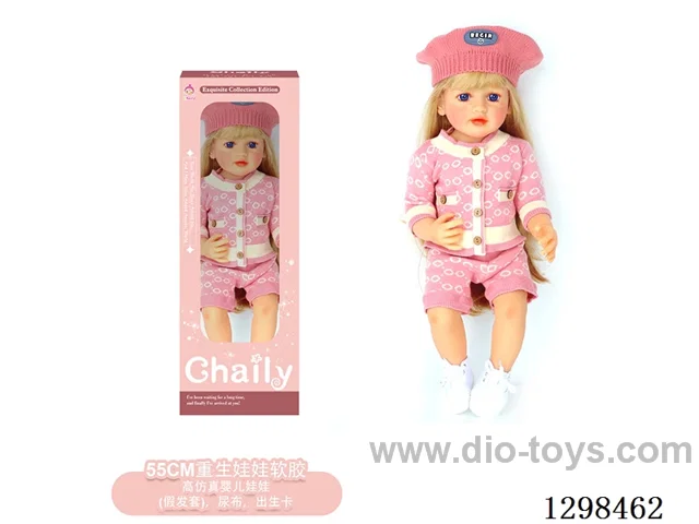 22 inches (real baby feel) reborn baby doll girl,  collectible art dolls with full softness body, poseable limb and lifelike details
