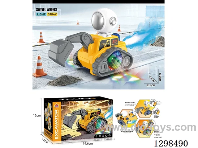 B/O Astronaut Construction Vehicle W L/M/spray