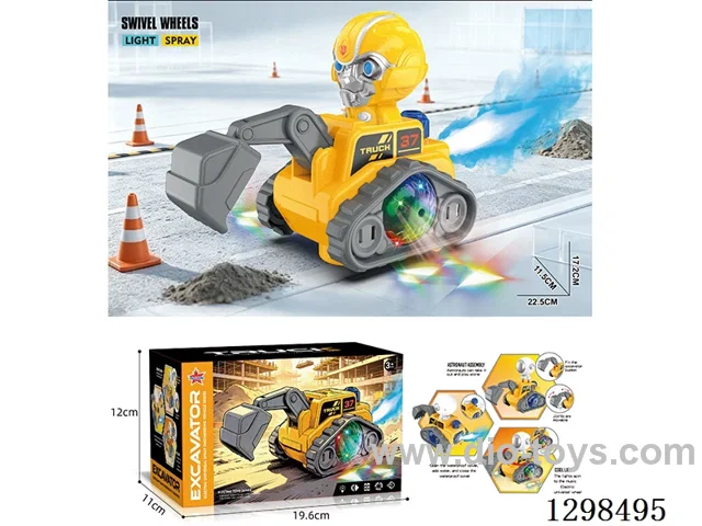 B/O Bumblebee Construction Truck W L/M/spray