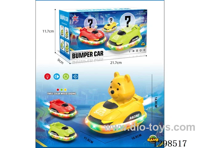 B/O Winnie the Pooh Bumper Car W L/M/spray