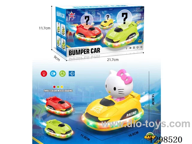 B/O KT Cat Bumper Car W L/M/spray