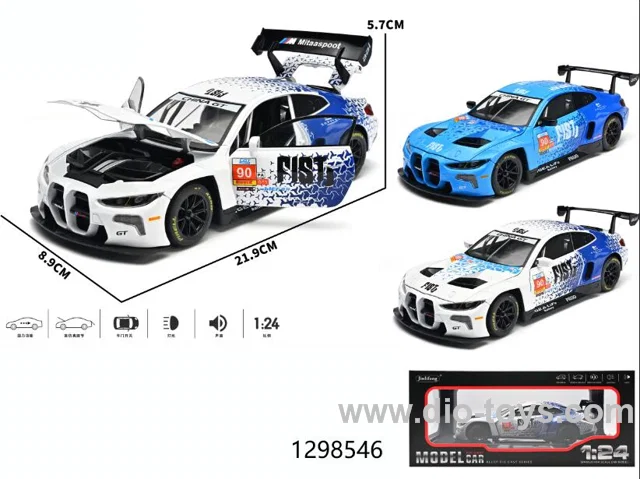 1:24 pull back alloy car with light/sound